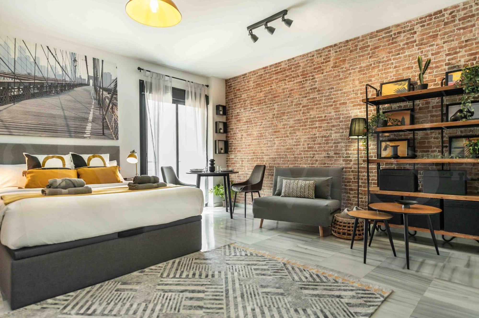 Modern Studio With Private Rooftop Terrace By Rems Málaga Eksteriør bilde