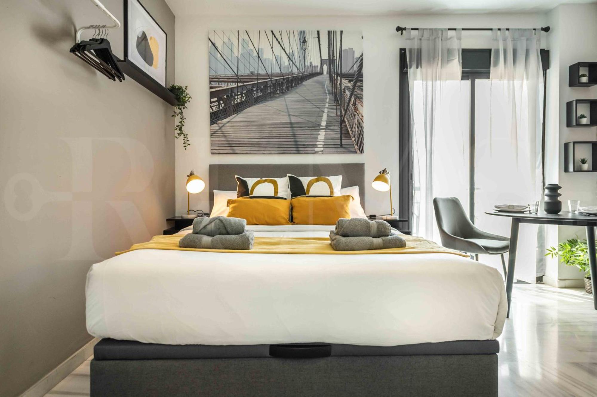 Modern Studio With Private Rooftop Terrace By Rems Málaga Eksteriør bilde