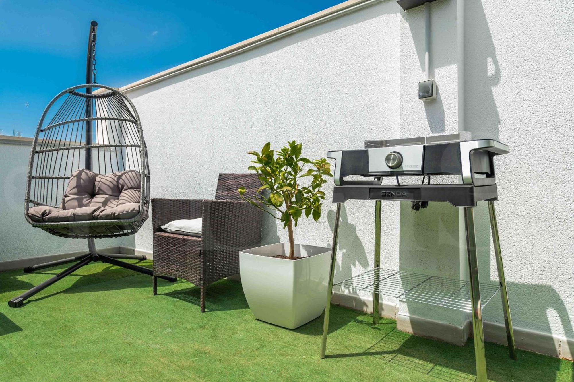 Modern Studio With Private Rooftop Terrace By Rems Málaga Eksteriør bilde